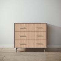 New York Single Dresser in Aqua Grey / Albero Puro finish