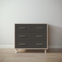 New York Single Dresser in Ash / Peppercorn finish