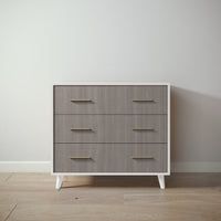 New York Single Dresser in Bianco Satinato / Aqua Grey finish