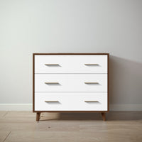 New York Single Dresser in Nocello / Solid White finish