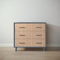 New York Single Dresser in Navy / Albero Puro finish