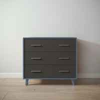 New York Single Dresser in Navy / Peppercorn finish
