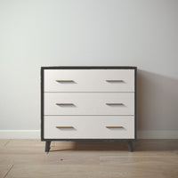 New York Single Dresser in Peppercorn / Bianco Satinato finish