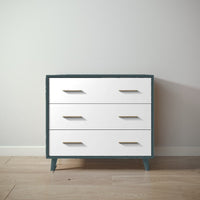 New York Single Dresser in Rosemary / Solid White finish