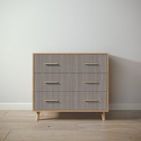 New York Single Dresser in Sandstone / Aqua Grey finish
