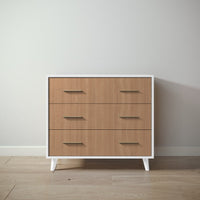New York Single Dresser in Solid White / Bruno Antico finish