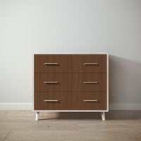 New York Single Dresser in Washed White / Nocello finish
