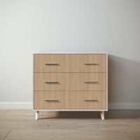 New York Single Dresser in Washed White / Sandstone finish