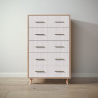 New York Tall Chest in Albero Puro / Washed White finish