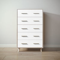 New York Tall Chest in Ash / Solid White finish