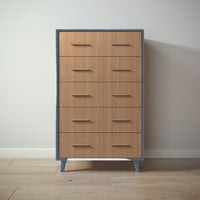 New York Tall Chest in Navy / Bruno Antico finish