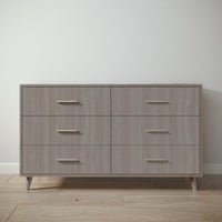 New York Double Dresser in Aqua Grey / Aqua Grey finish