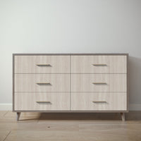 New York Double Dresser in Aqua Grey / Ash finish