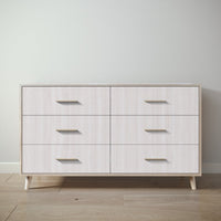 New York Double Dresser in Ash / Washed White finish