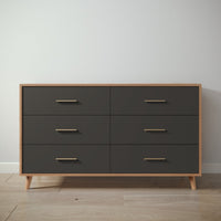 New York Double Dresser in Bruno Antico / Peppercorn finish
