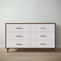 New York Double Dresser in Nocello / Washed White finish