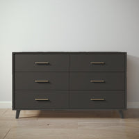 New York Double Dresser in Peppercorn / Peppercorn finish
