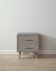 New York Nightstand in Aqua Grey / Aqua Grey finish