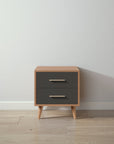 New York Nightstand in Bruno Antico / Peppercorn finish