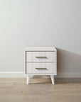 New York Nightstand in Bianco Satinato / Washed White finish