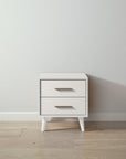 New York Nightstand in Bianco Satinato / Bianco Satinato finish