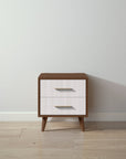 New York Nightstand in Nocello / Washed White finish
