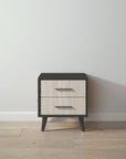 New York Nightstand in Peppercorn / Ash finish