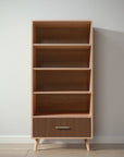 New York Bookcase in Albero Puro / Nocello finish