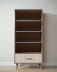New York Bookcase in Aqua Grey / Ash finish