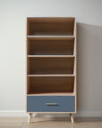 New York Bookcase in Ash / Navy finish