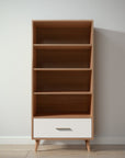 New York Bookcase in Bruno Antico / Bianco Satinato finish