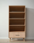 New York Bookcase in Sandstone / Albero Puro finish
