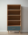 New York Bookcase in Sandstone / Rosemary finish