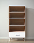New York Bookcase in Washed White / Solid White finish