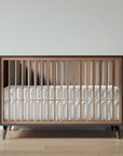 New York Crib in Aqua Grey / Harvest finish