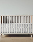 New York Crib in Ash / Bianco Satinato finish