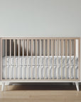 New York Crib in Bianco Satinato / Ash finish