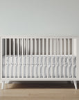 New York Crib in Bianco Satinato / Bianco Satinato finish