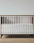 New York Crib in Nocello / Bianco Satinato finish