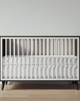 New York Crib in Peppercorn / Bianco Satinato finish