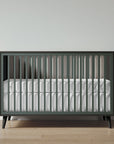 New York Crib in Peppercorn / Rosemary finish