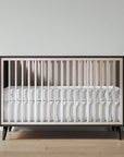 New York Crib in Peppercorn / Washed White finish