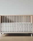 New York Crib in Washed White / Ash finish