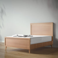 New York Full Bed in Albero Puro / Nocello finish