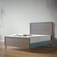New York Full Bed in Aqua Grey / Rosemary finish