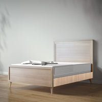 New York Full Bed in Ash / Albero Puro finish