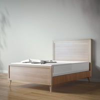 New York Full Bed in Ash / Nocello finish