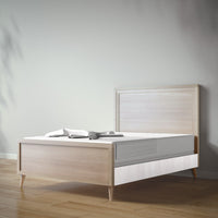 New York Full Bed in Ash / Washed White finish
