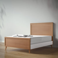 New York Full Bed in Bruno Antico / Solid White finish