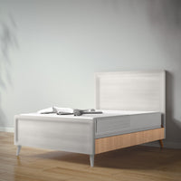 New York Full Bed in Bianco Satinato / Bruno Antico finish